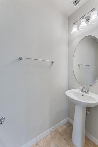 Downstairs half bath
