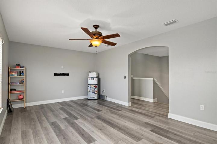 Upstairs Bonus Entertainment Room with NEW Luxury Flooring