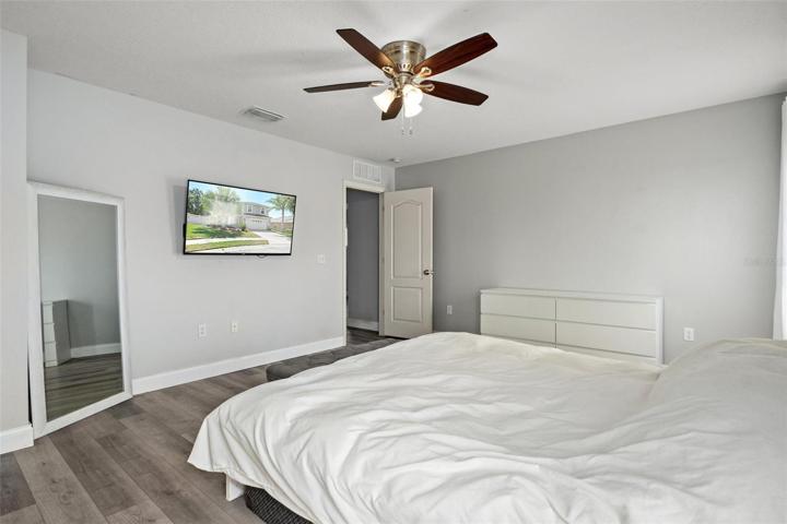 Upstairs Master Bedroom with NEW Luxury Flooring