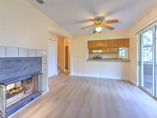 Family area adjacent to kitchen!