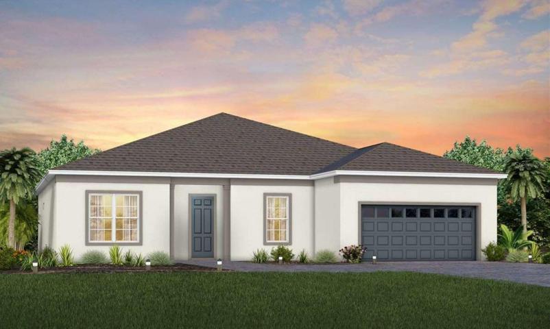 Stardom FM1 Florida Mediterranean Exterior Design. Artistic rendering for this new construction home. Pictures are for illustrative purposes only. Elevations, colors and options may vary.