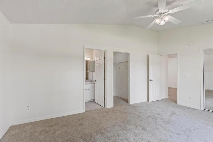 Two closets in Primary Bedroom