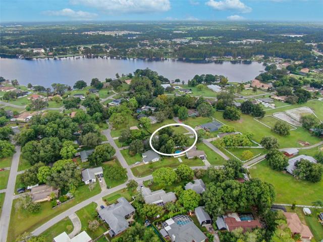 Lake Padgett behind the property.