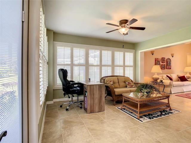 Lots of windows provides lots of natural light.