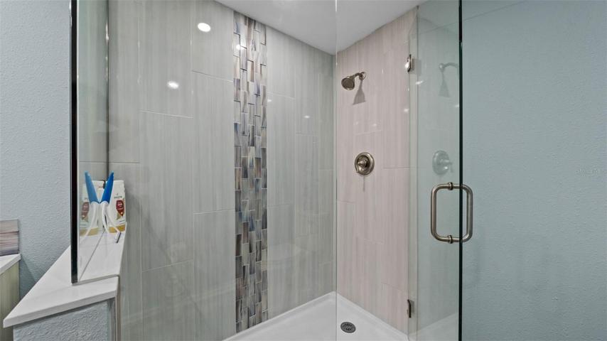 Master shower