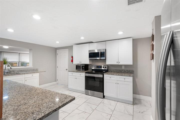 Kitchen, Laundry door to left