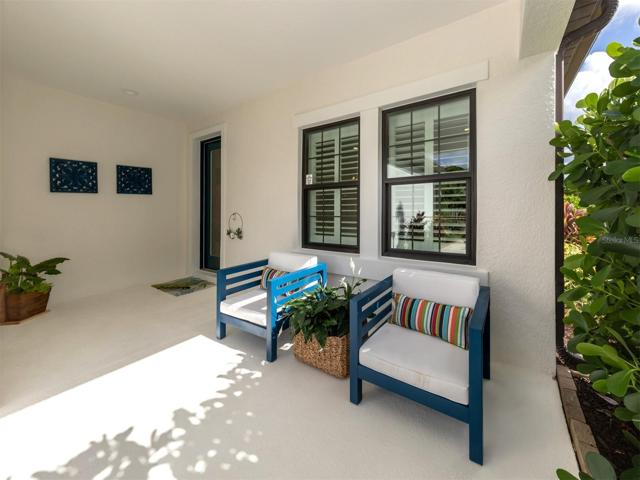 Upgraded Glass Front Door and Welcoming Front Porch