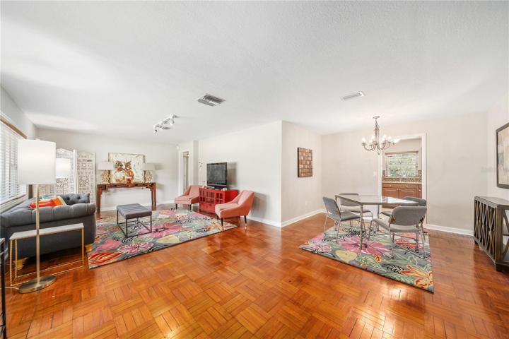 Open Floor Plan Living and Dining room