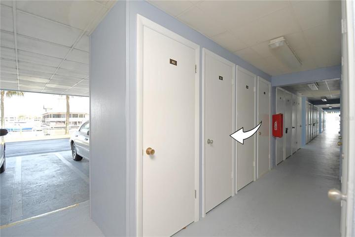 The unit comes with a convenient storage locker #812.