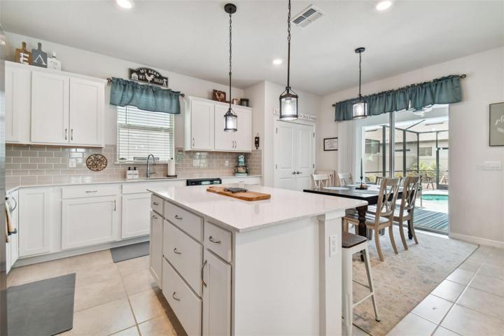 Large kitchen island