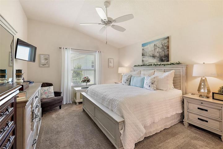 Master Bedroom w/ Vaulted Ceiling