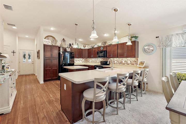Generous Breakfast Bar w/ Upgraded Pendant Lighting
