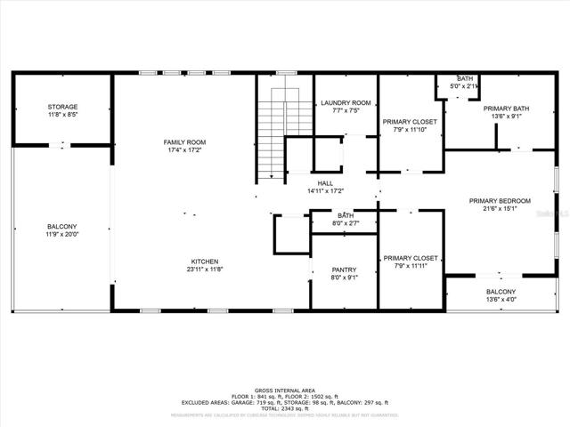 Upper Level Floor Plan