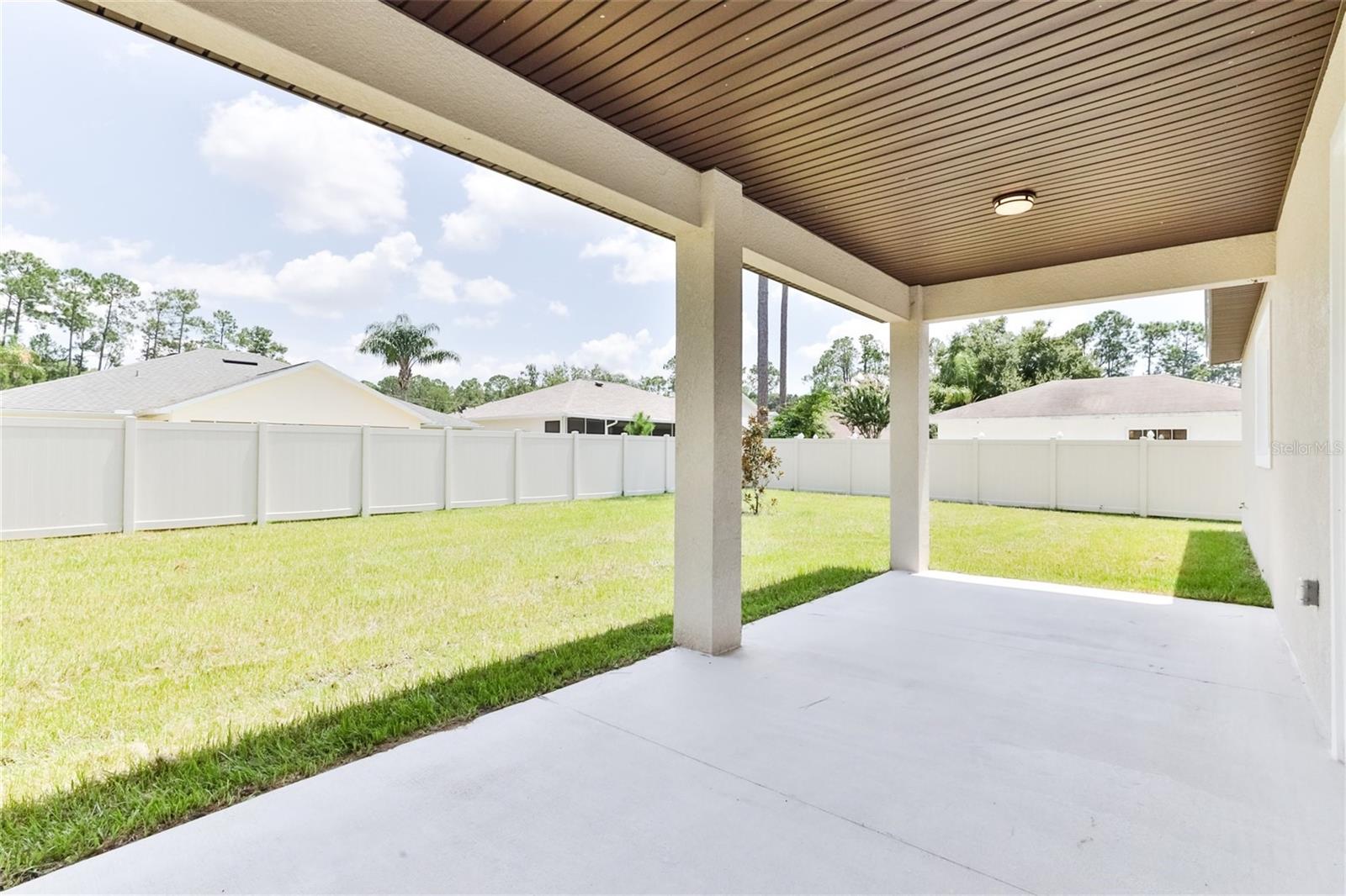 Huge back porch