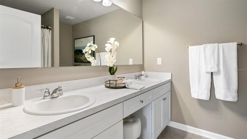 Photo of a model home.