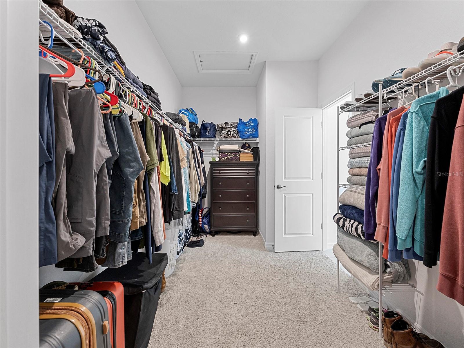 Extra Large Walk-in Closet in the Primary Suite