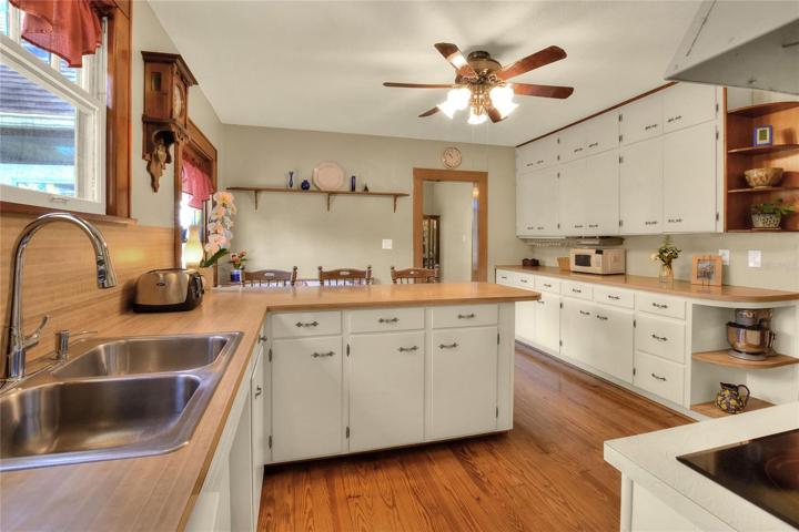 Notice the Kitchen Cabinetry