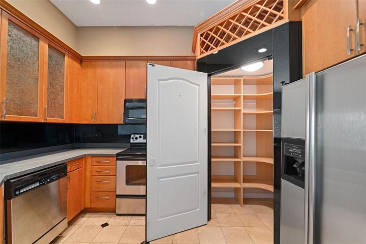 Hidden Pantry with automatic lights