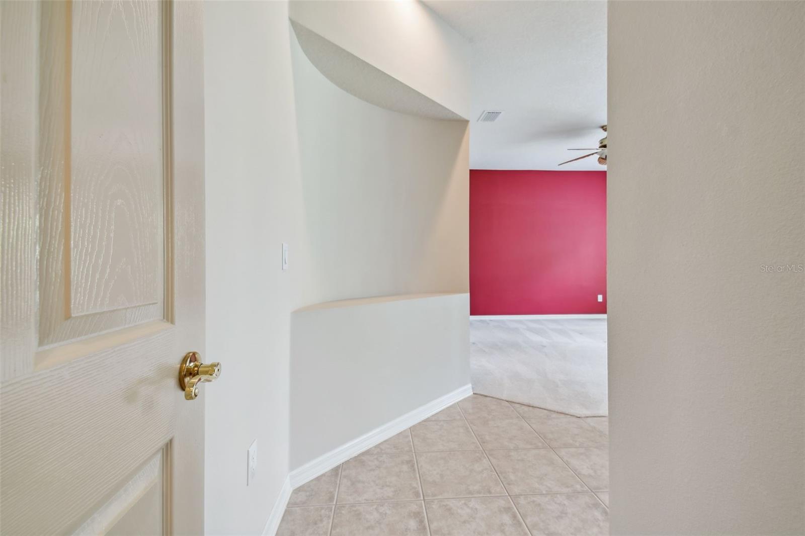 Entryway to the master suite