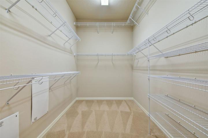 Tons of closet racks for additional storage