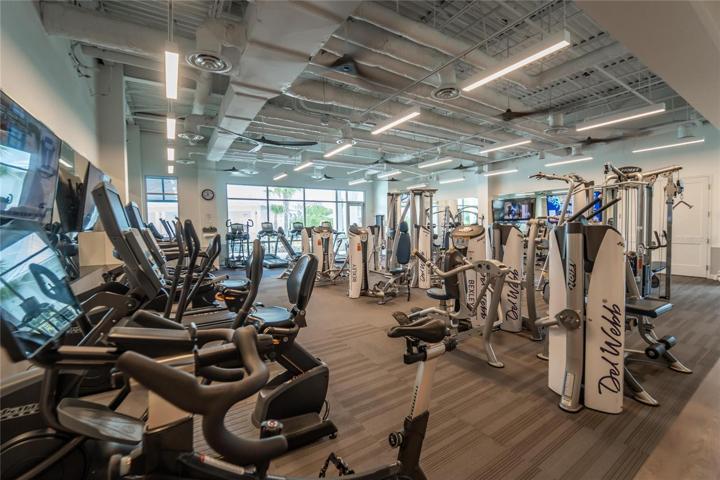 exercise room  at clubhouse