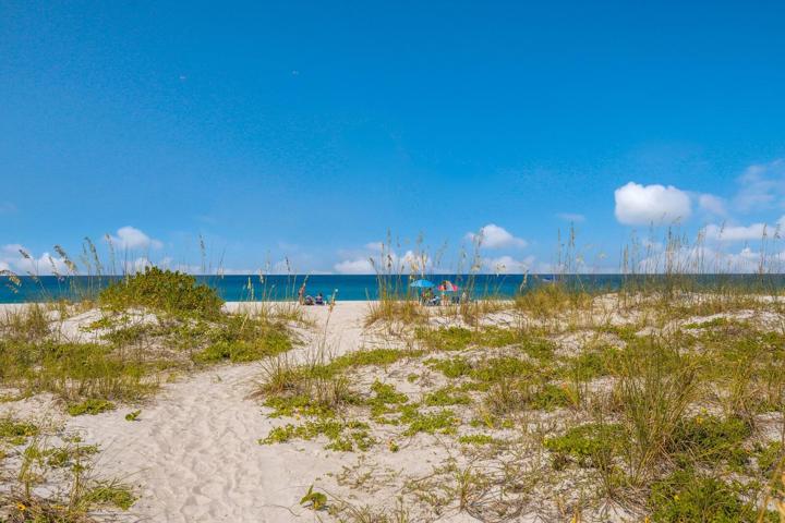 Private beach