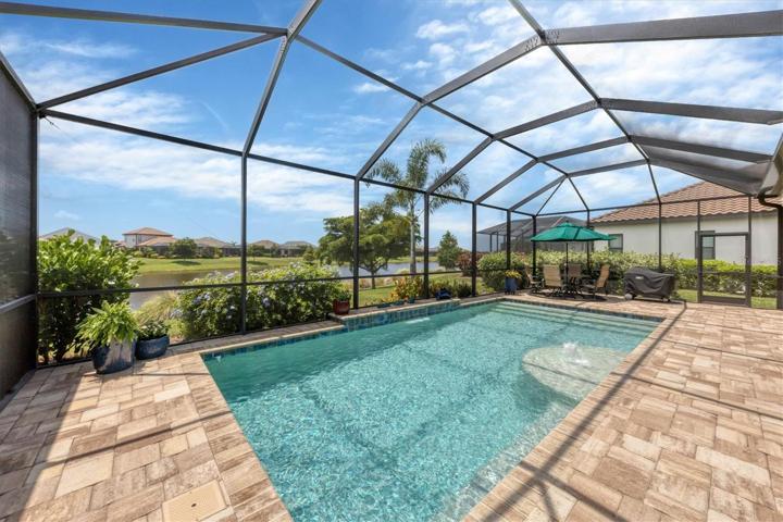 Heated salt-water pool