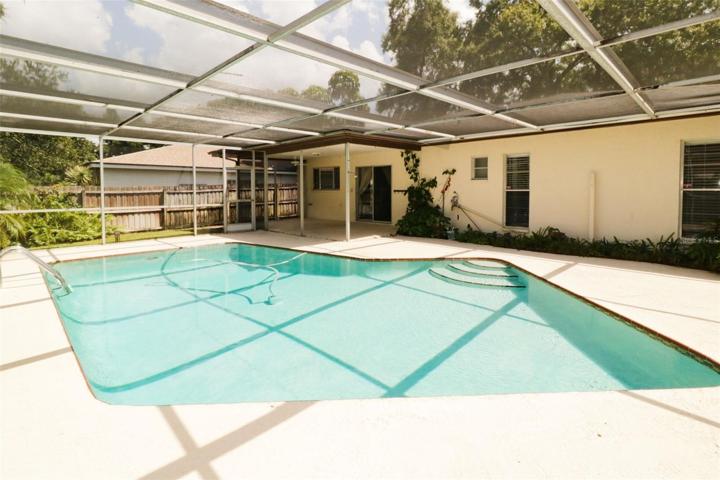 Pool with screened enclosure