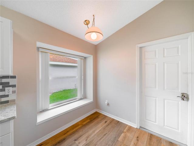 Breakfast nook in kitchen