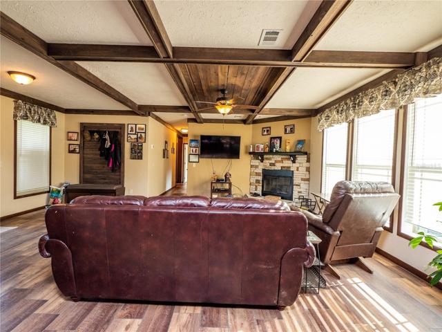 View towards guest bedrooms
