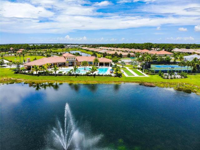 Aerial view of amenities