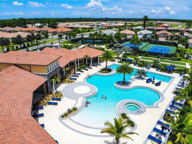 Resort style pool and clubhouse