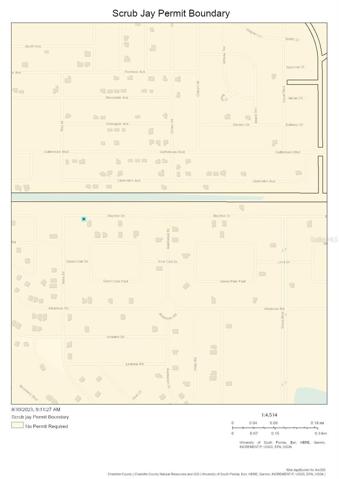 Scrub Jay permit Boundary map