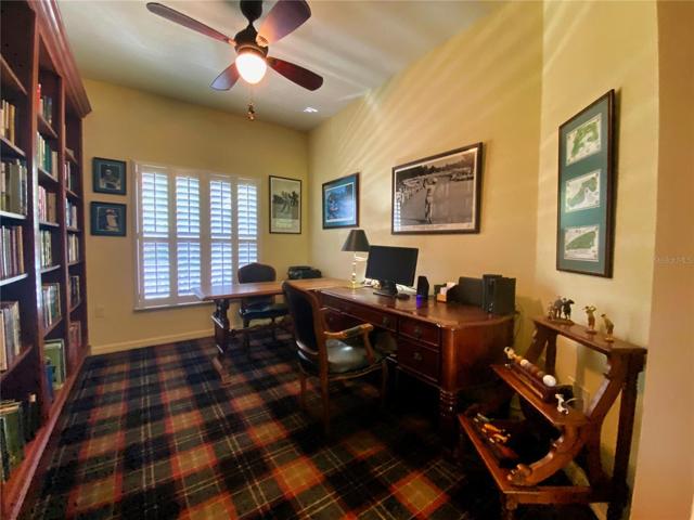 Office.Den with Plantation Shutters