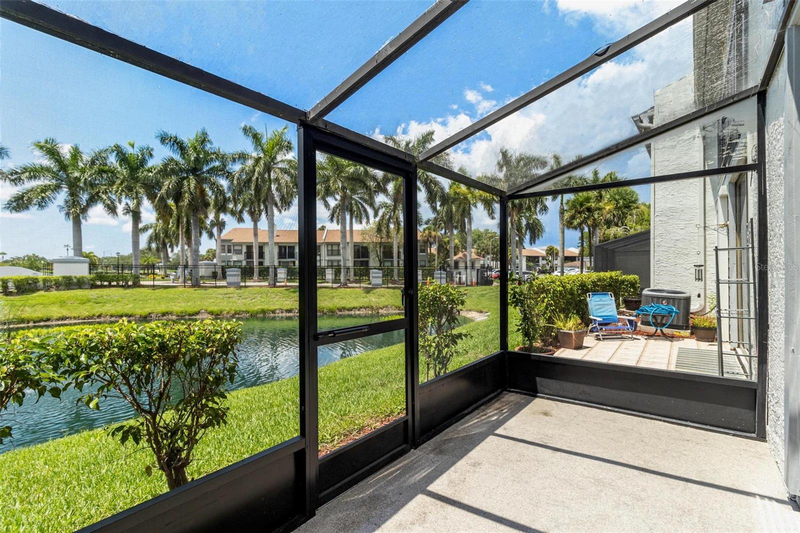 Screened in back patio