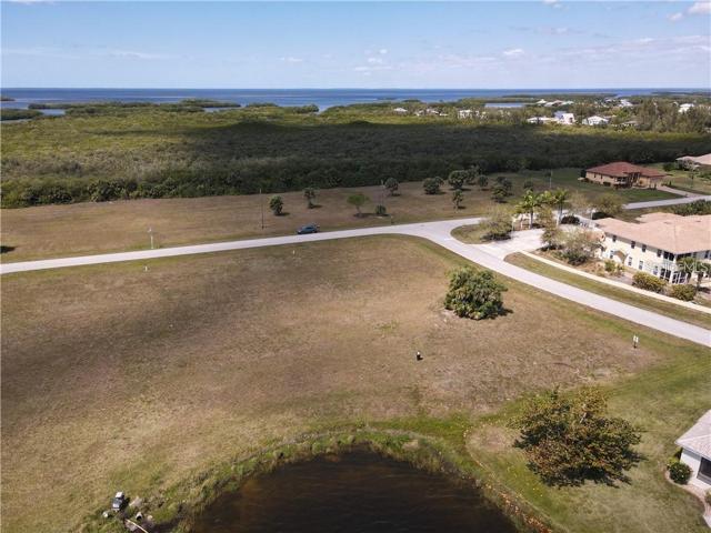 Aerial view of mangroves and Charlotte Harbor
