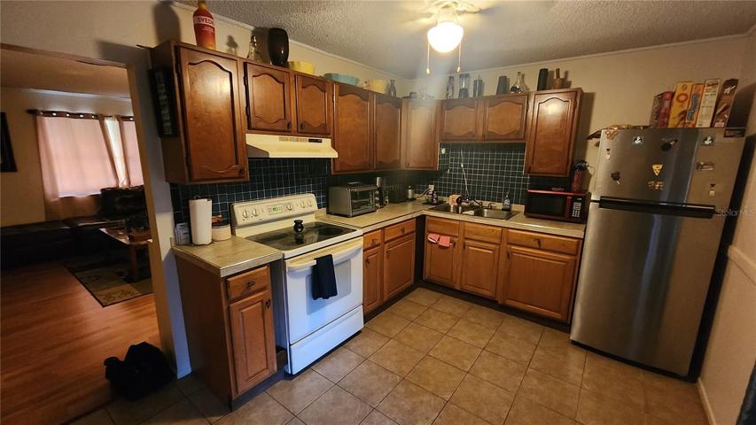 Unit 19: Kitchen with view into living area