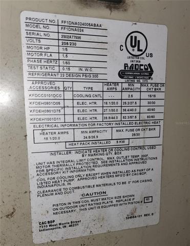 Unit 19: AC handler label