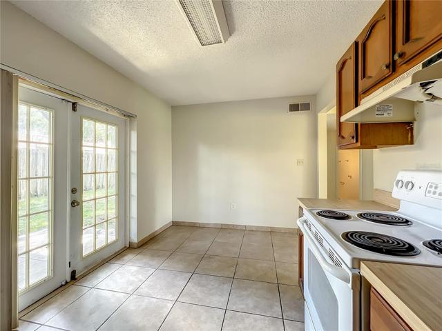 Unit 15: Inside kitchen view to eat-in area