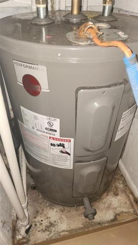 Laundry room water heater