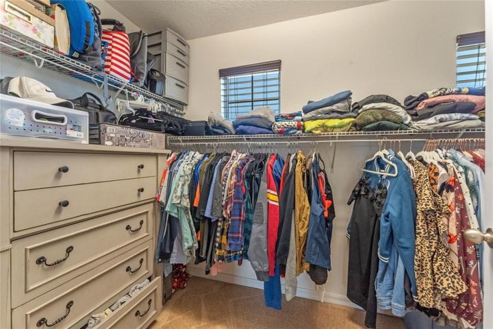 Upstairs Primary closet
