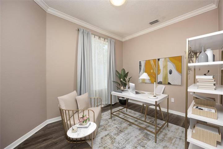 Main Floor Study/Home Office space! (virtual staging)