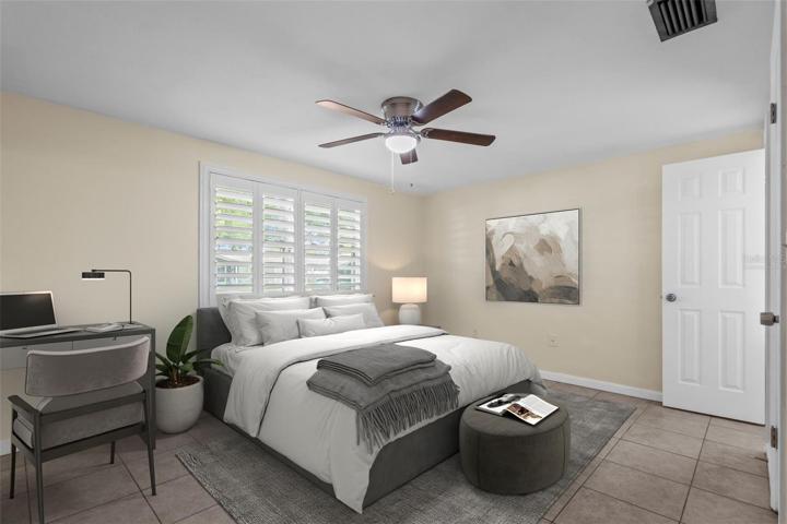 *virtually staged*- primary bedroom