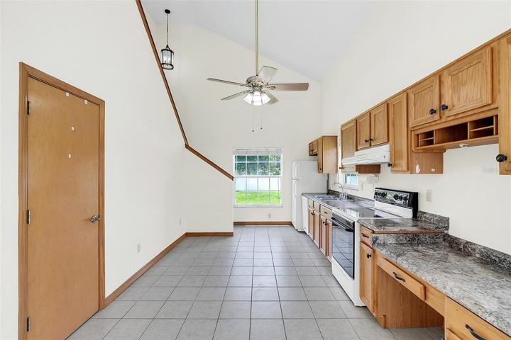 1st Floor Apt has full kitchen & oversize storage closet