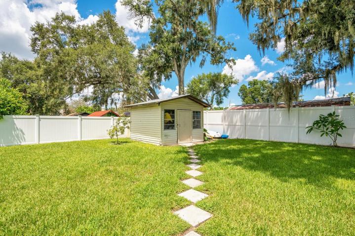 Spacious back yard