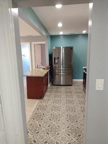 Kitchen view from the laundry room