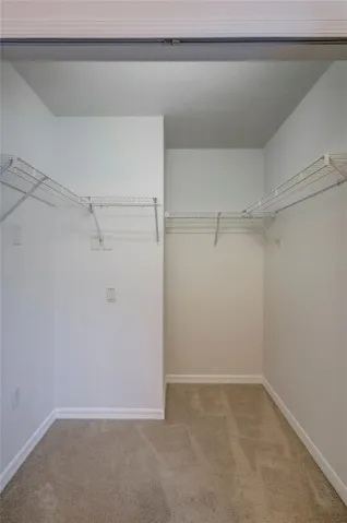 Walk-in closet for primary bedroom
