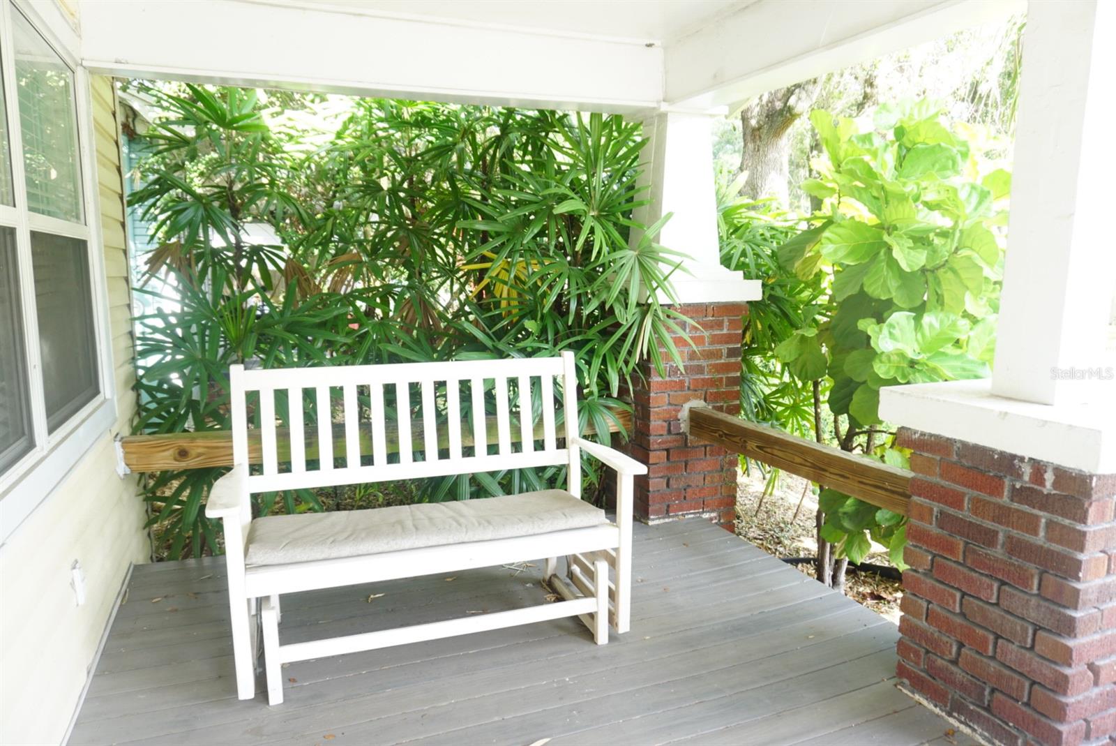 Front porch of main house.