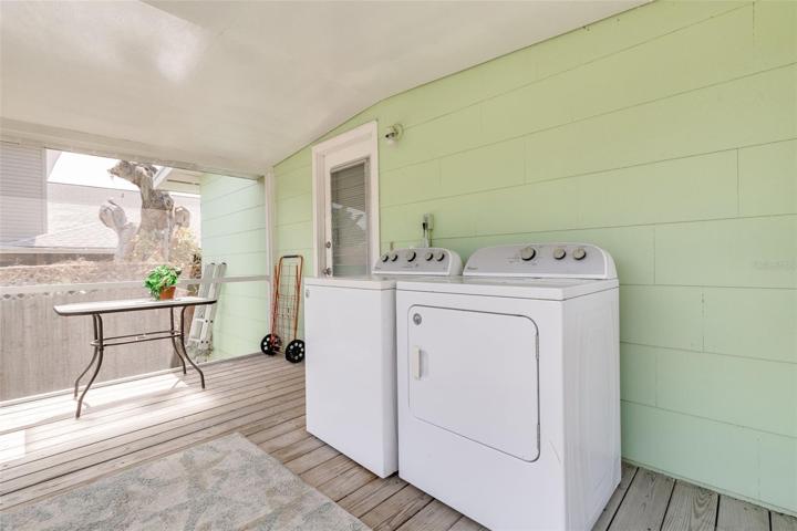 back porch laundry