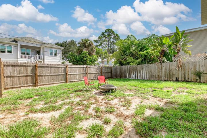 back yard south